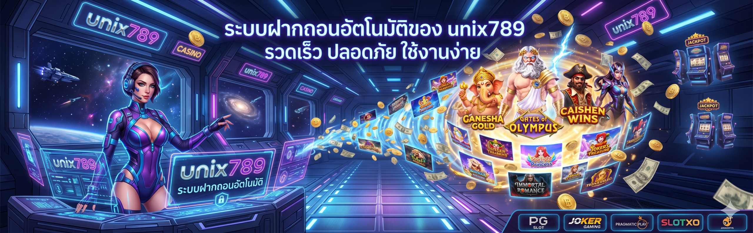 ระบบฝากถอนอัตโนมัติของ unix789 รวดเร็ว ปลอดภัย ใช้งานง่าย​